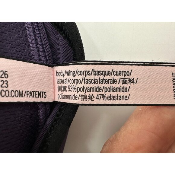 NWT Victoria’s Secret Sport Knockout Front-Close Bra 34DDD High Support Purple - Picture 11 of 11